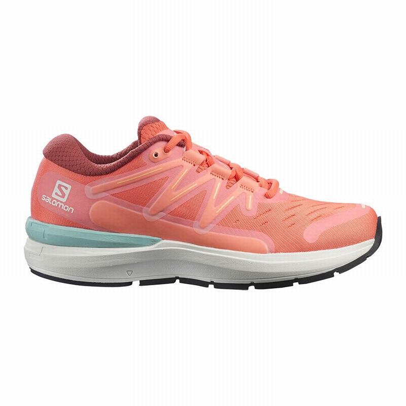 SALOMON SONIC 4 CONFIDENCE Philippines - Women's Road Running Shoes - White | 098571-AEV